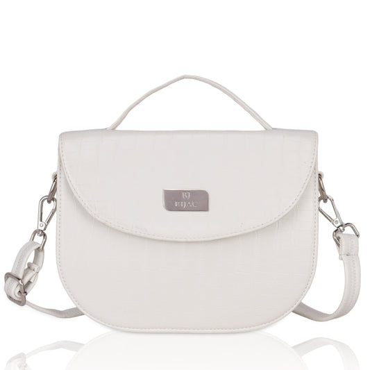 WHITE STYLISH CROSS BODY SLING BAG