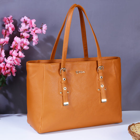 TAN COCOA DELIGHT SHOULDER BAG