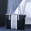 BLACK WHITE LUXE DUO TONE SHOULDER BAG