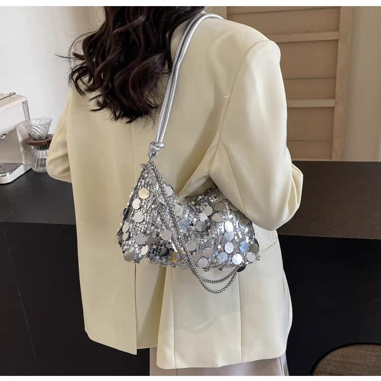 Silver Rexo Party Sling Bag