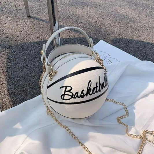 White Basketball Sling Bag