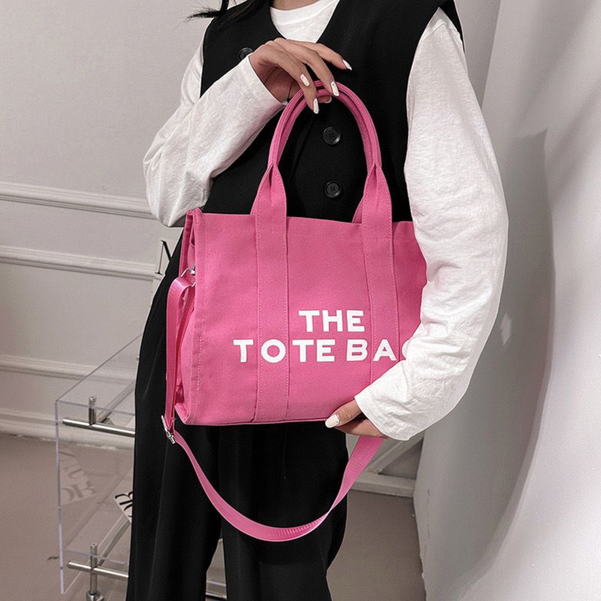 Pink Canvas The Tote Bag