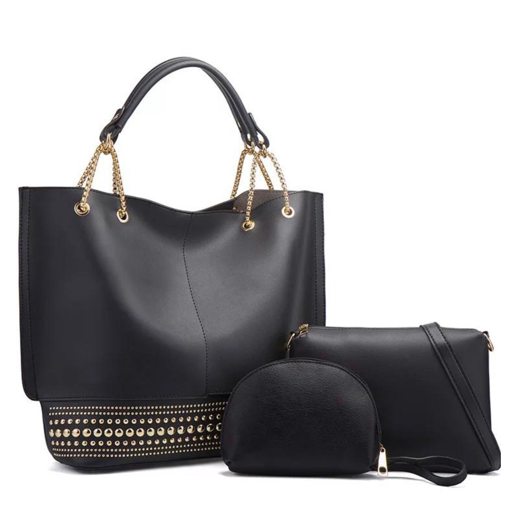 Black 3 Piece Tyra Handbag