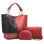 Red 3 Piece Tyra Handbag