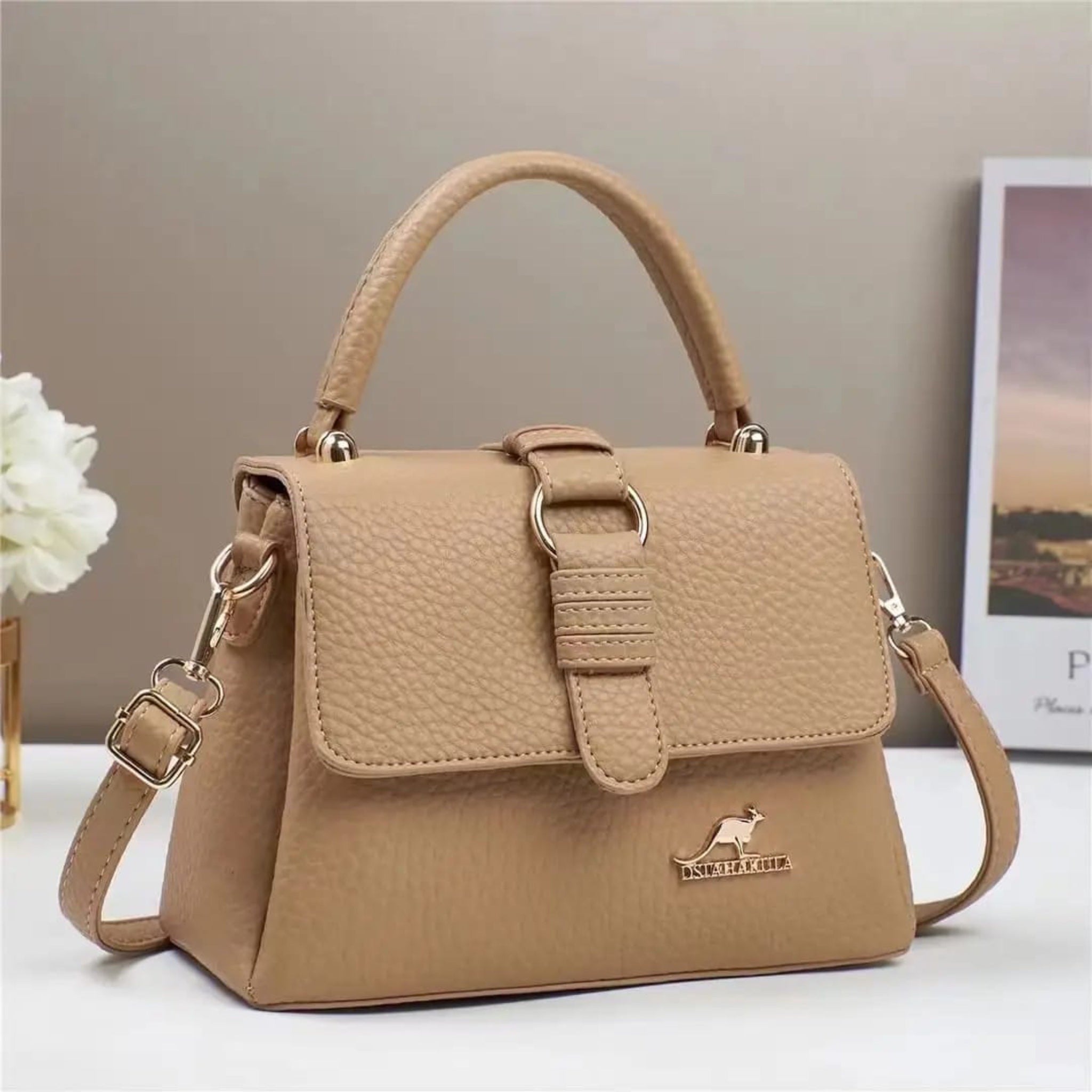 Beige Vixo Handbag