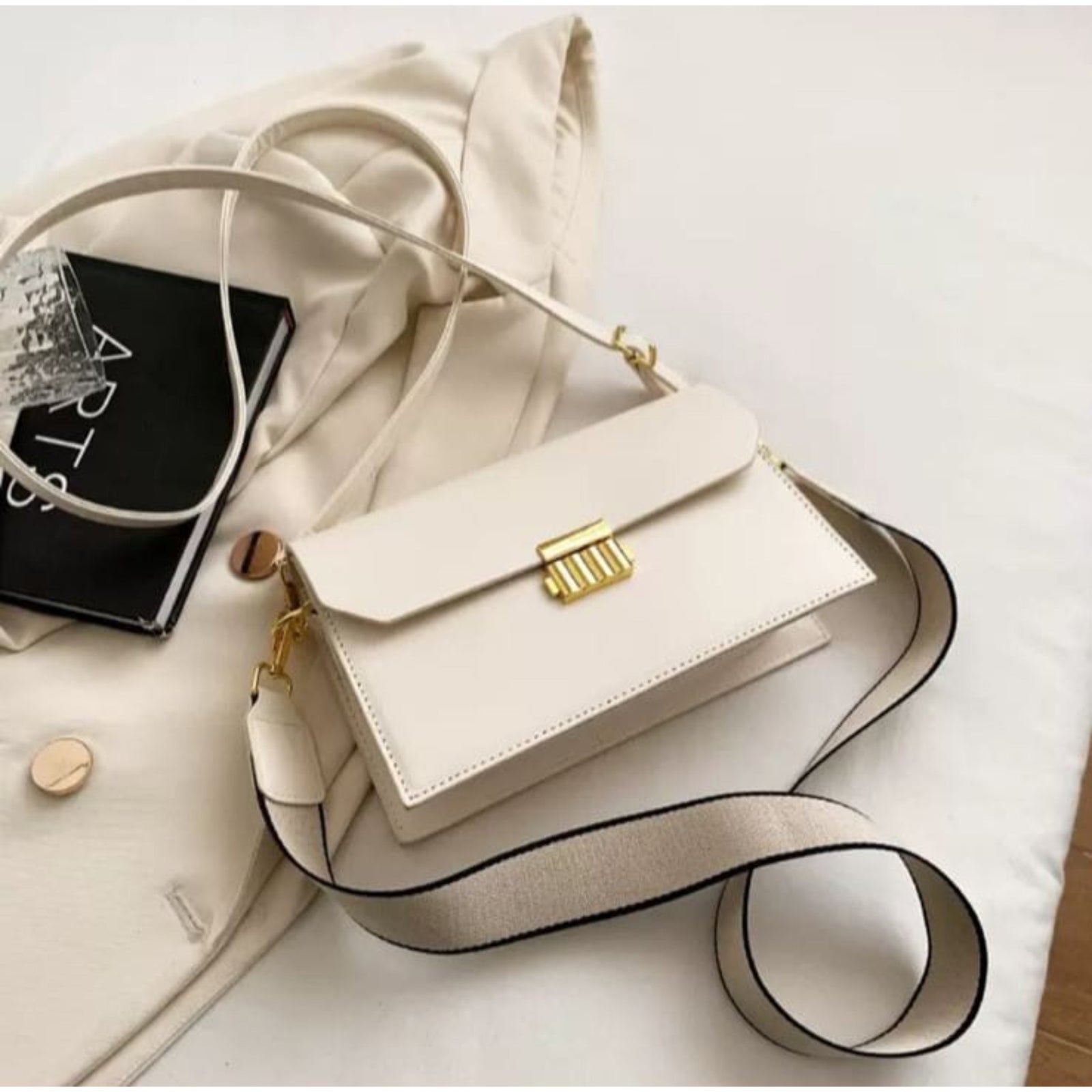 White Pure Earth Sling Bag