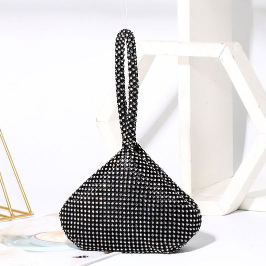 Black EcoGlam Diamond Sling Bag