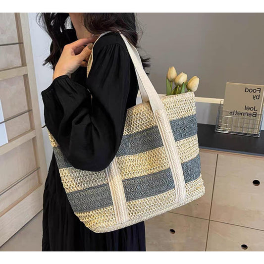 Blue Inka Jute Tote Bag