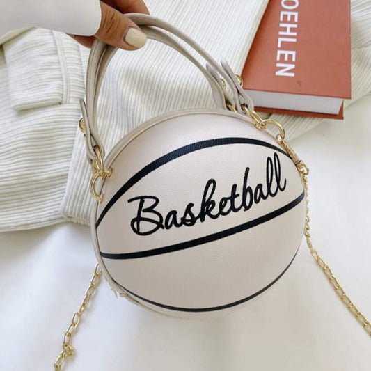 White Basketball Sling Bag