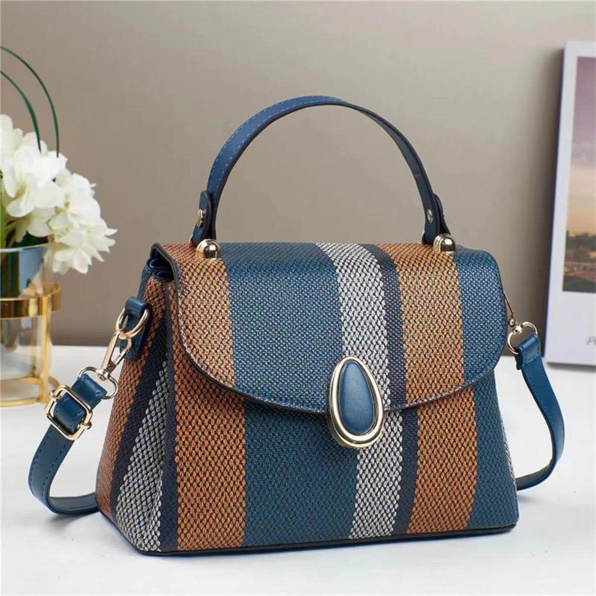 Bolso de mano Luva azul