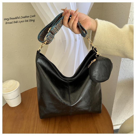 Black Purella Shoulder Bag