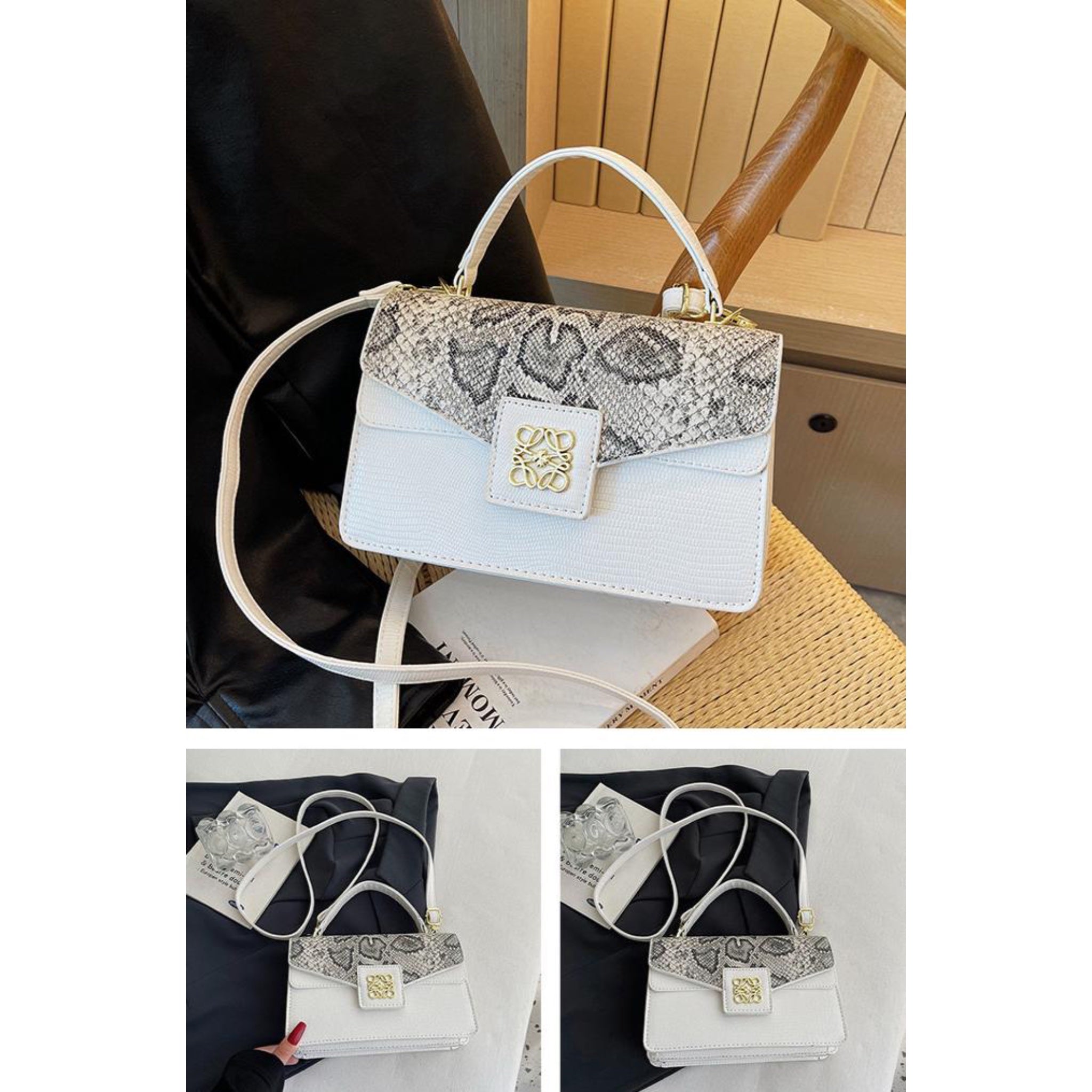 White Sava Sling Bag