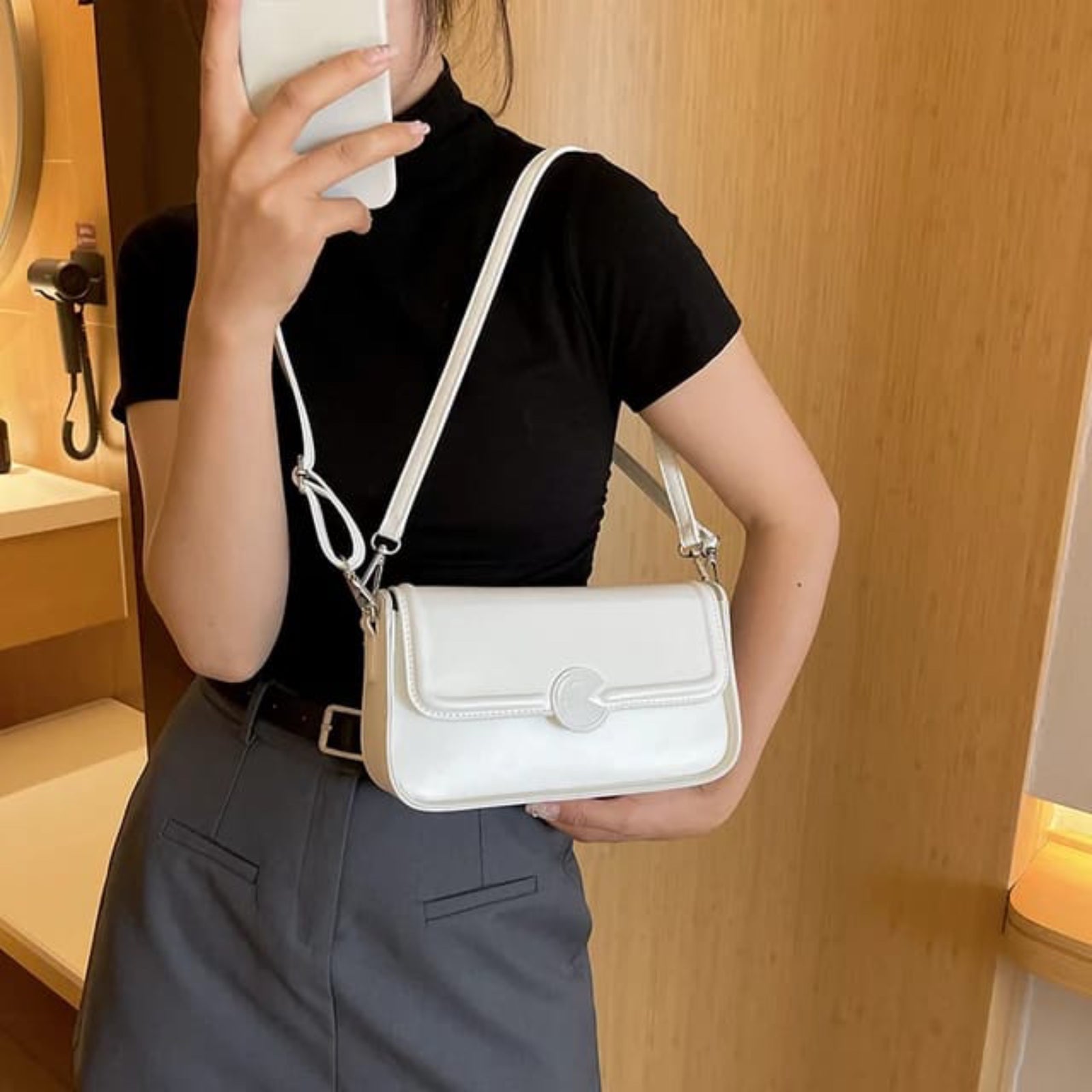 White Lush Sling Bag