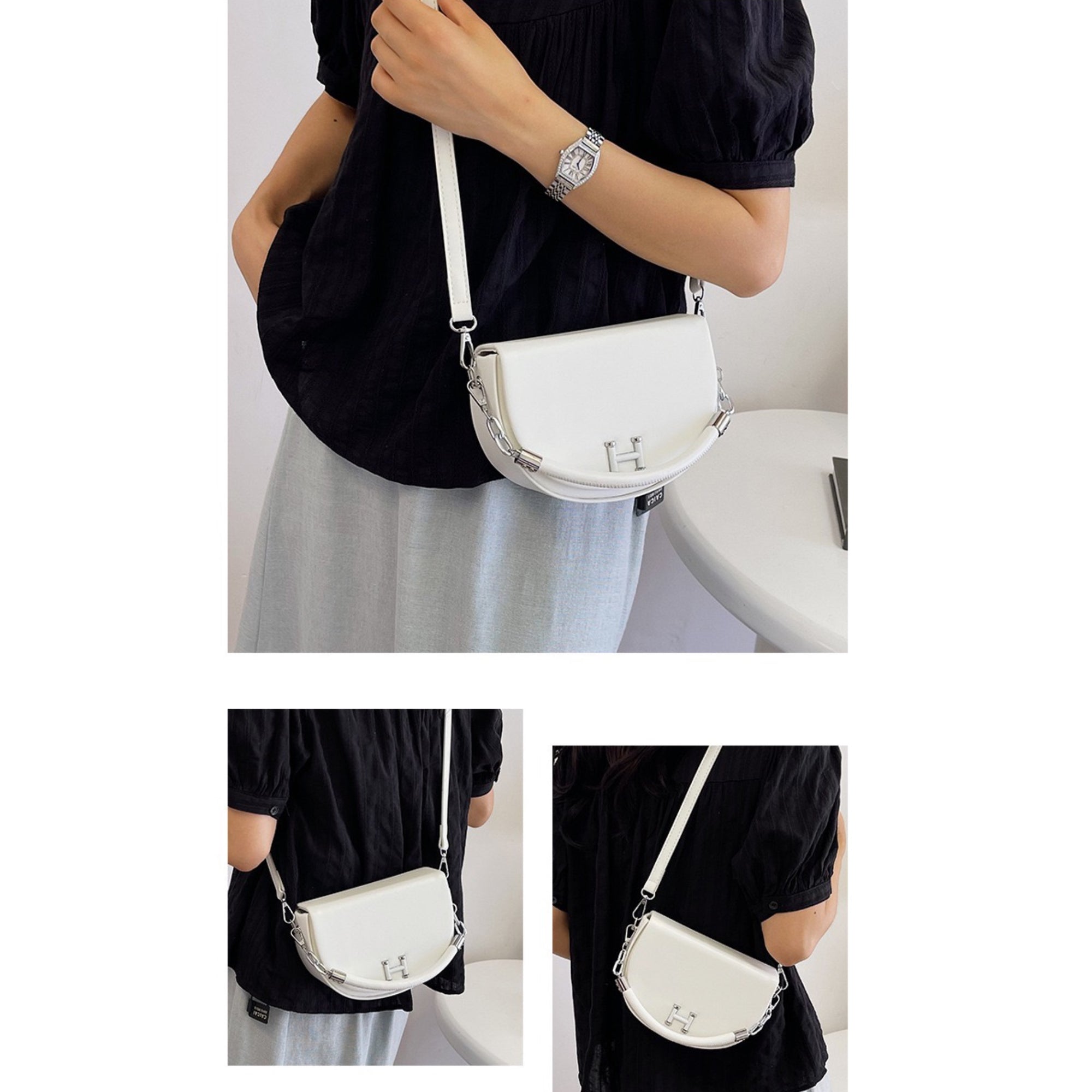 White Vita Sling Bag