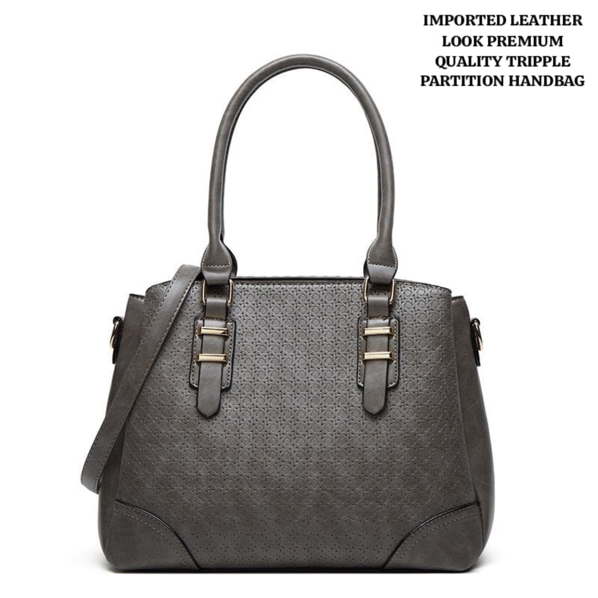 Grey Zelo Handbag