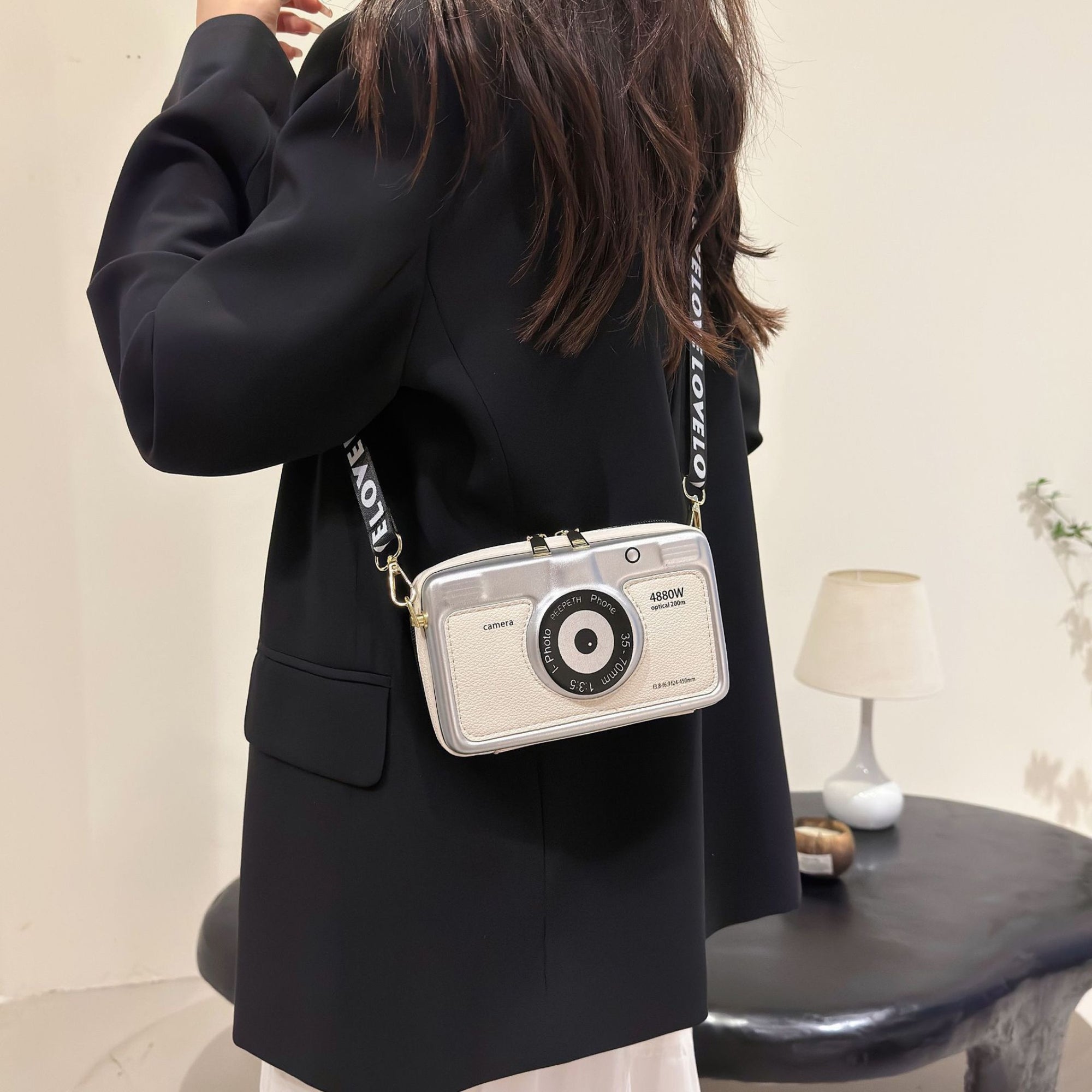 White Xano Camera Sling Bag