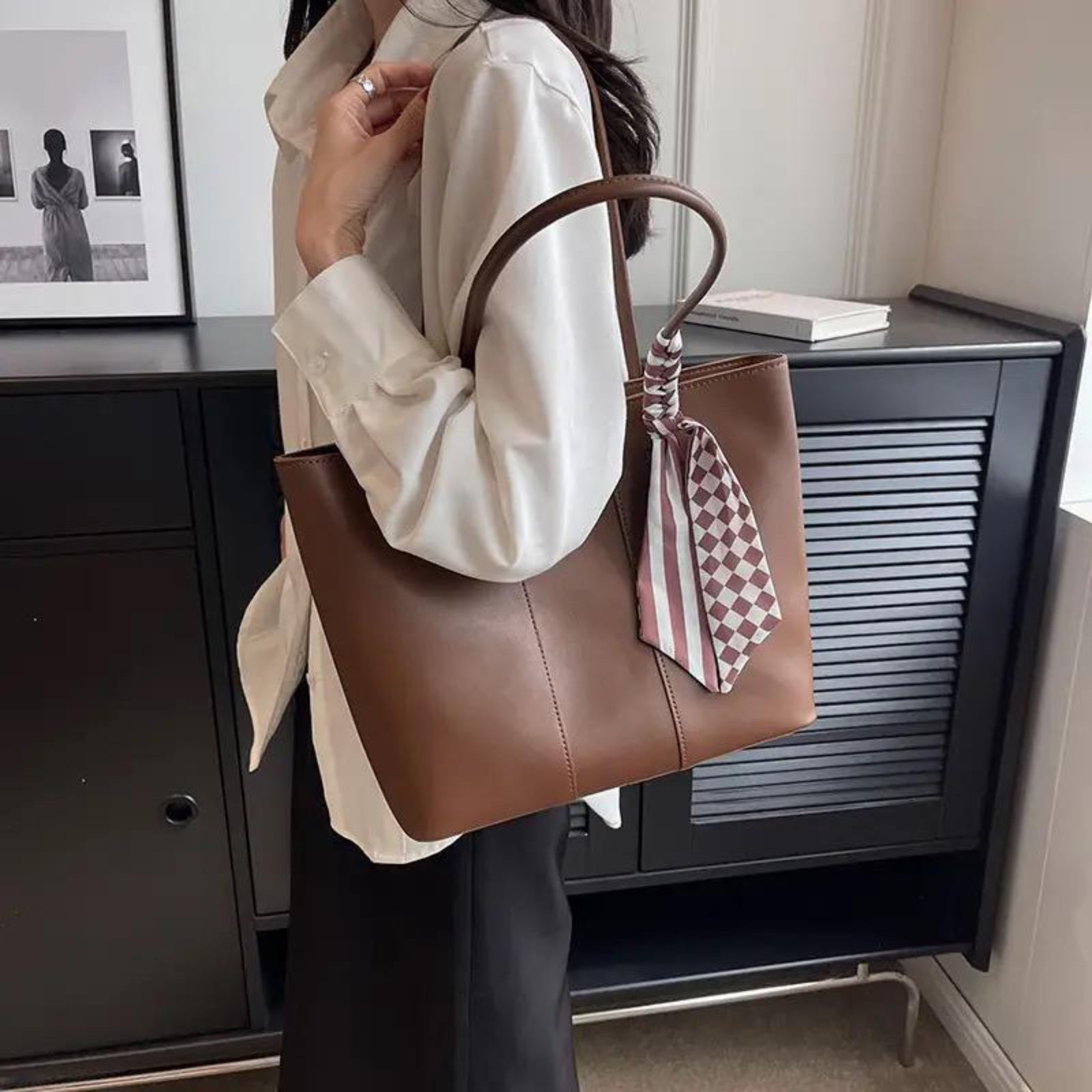 Brown Zina Tote Bag