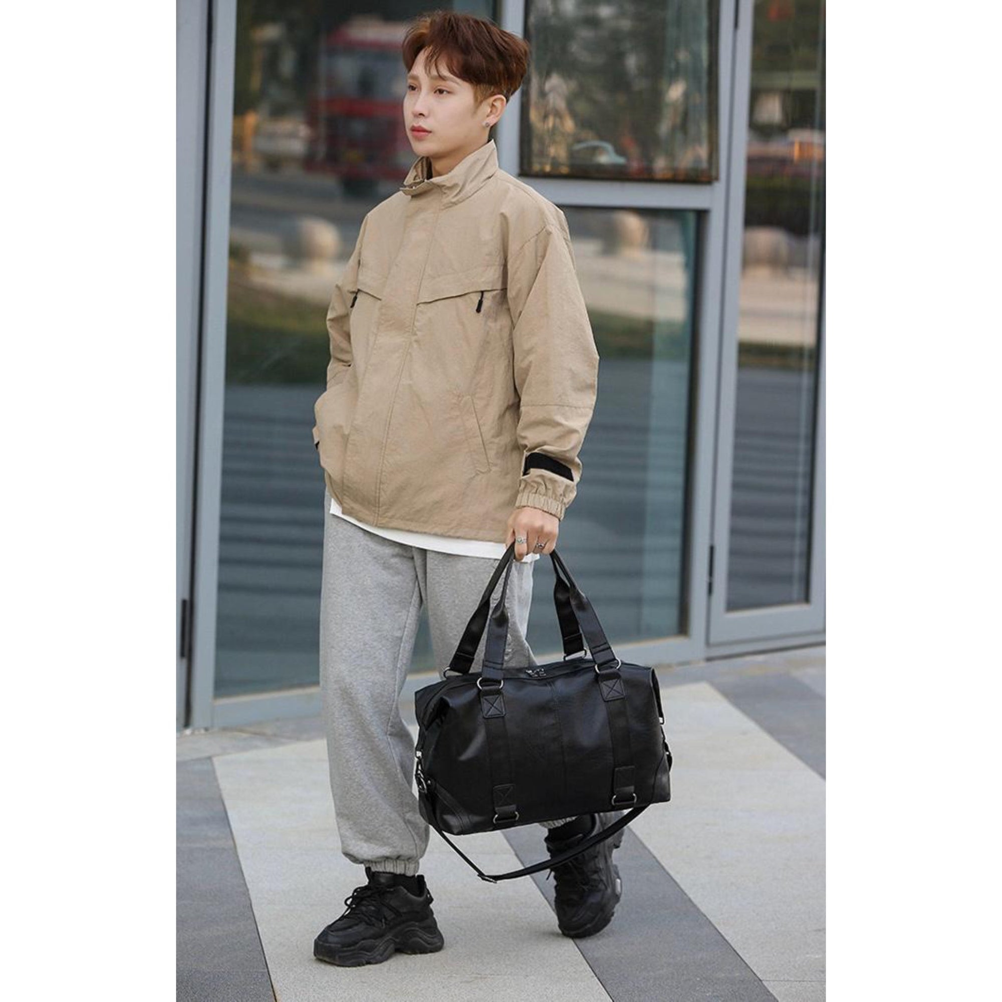 Black Pola Duffle Bag