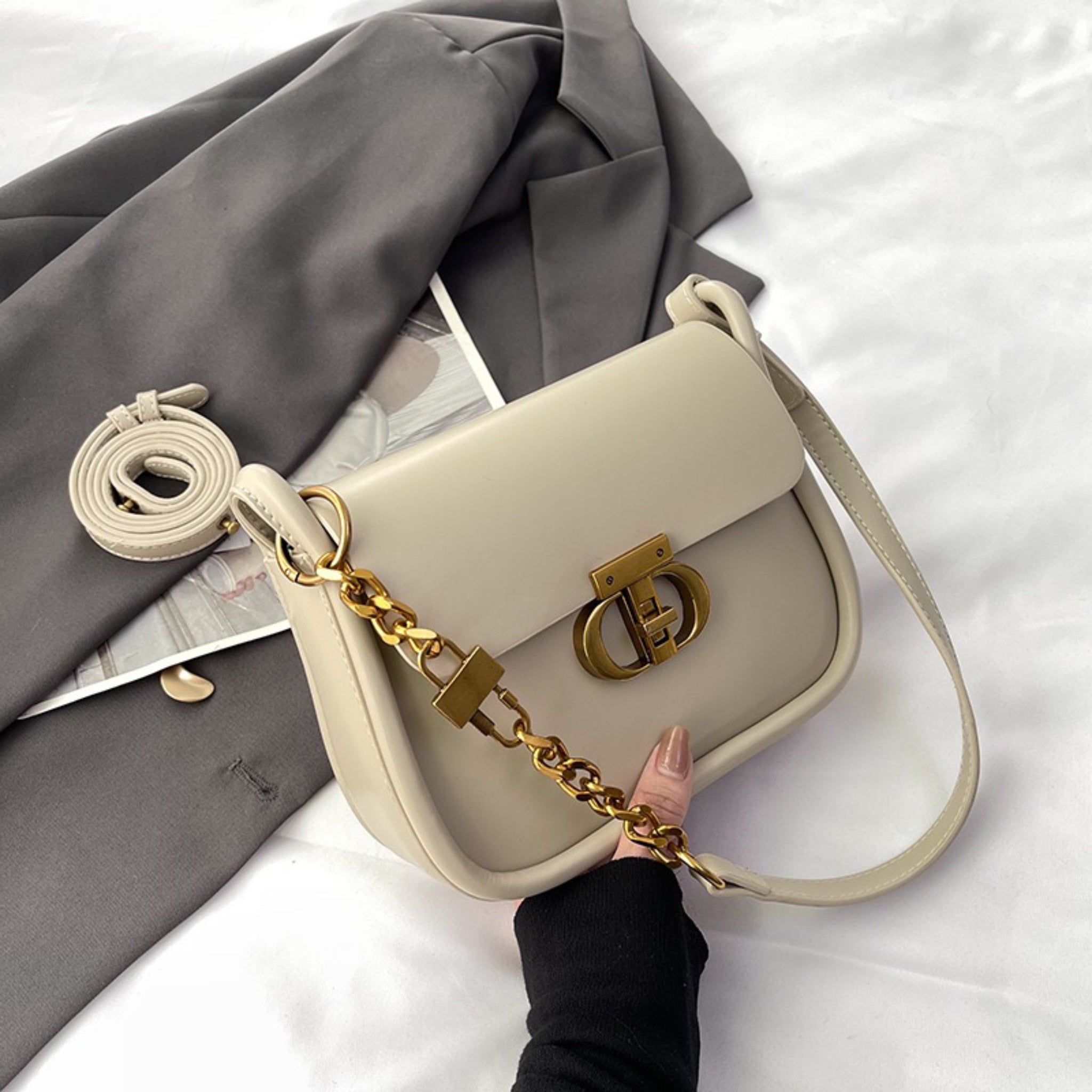 Beige Sova Sling Bag