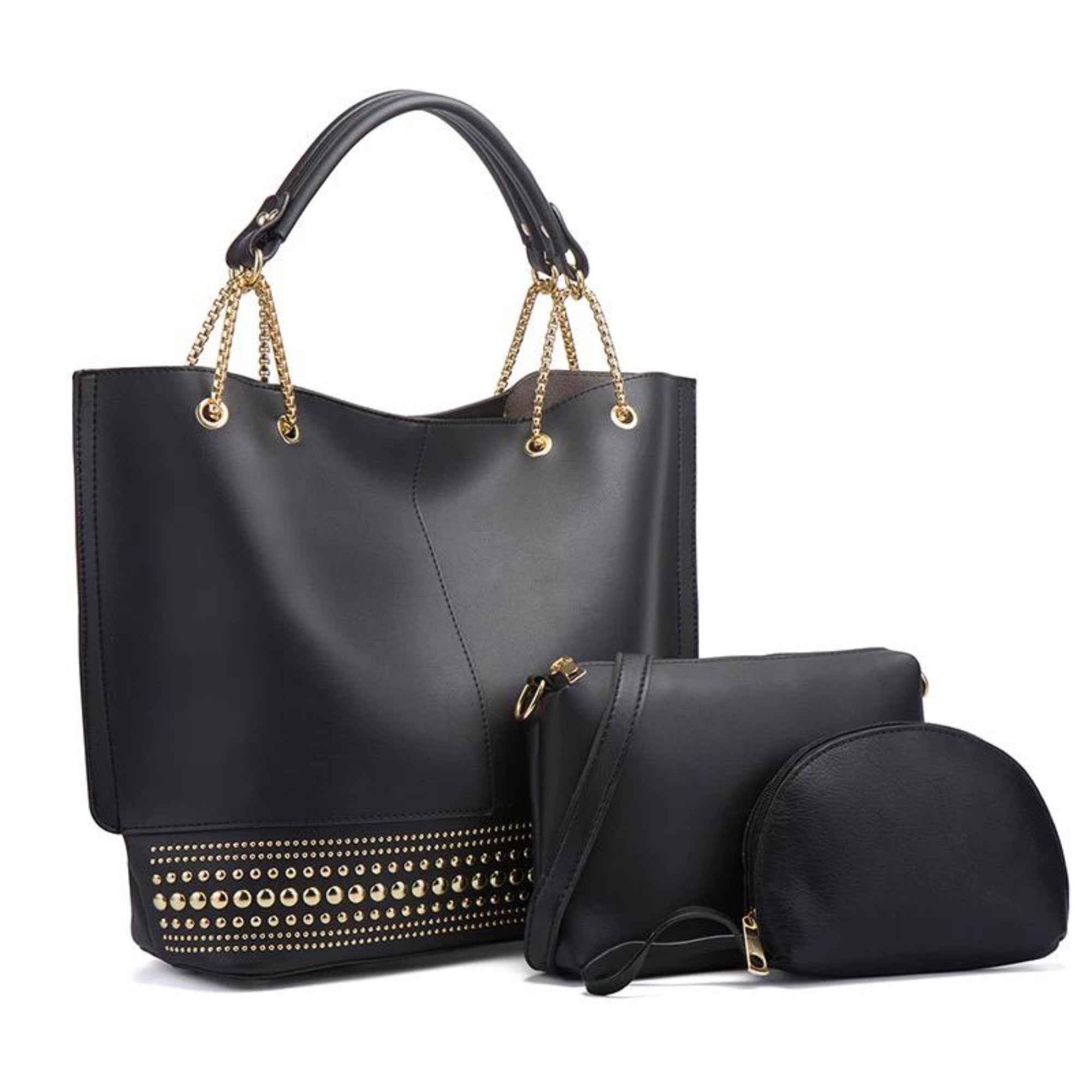 Black 3 Piece Tyra Handbag