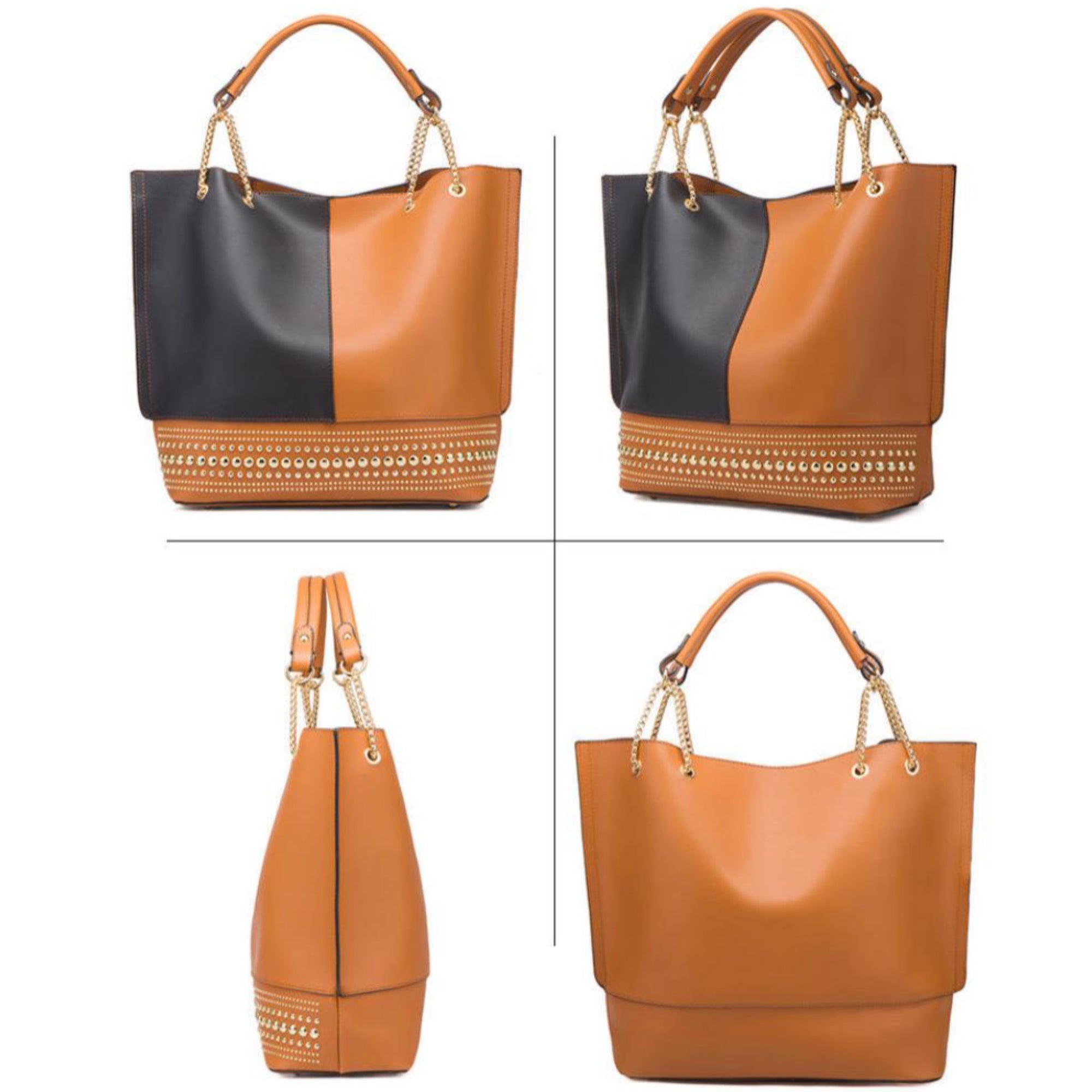 Tan 3 Piece Tyra Handbag