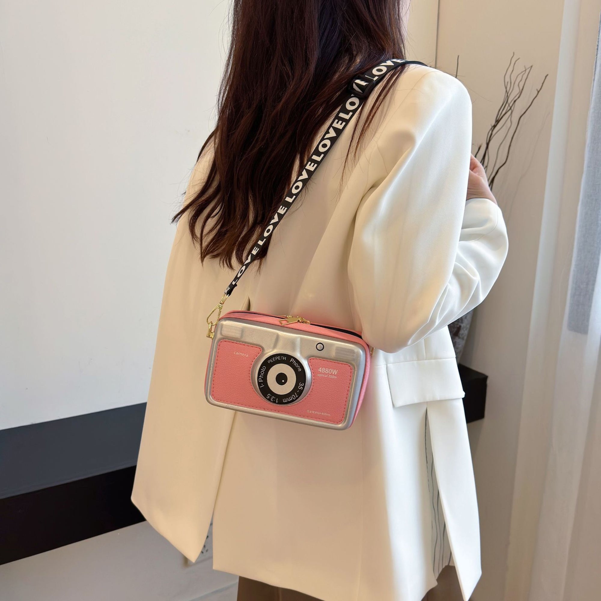 Pink Xano Camera Sling Bag