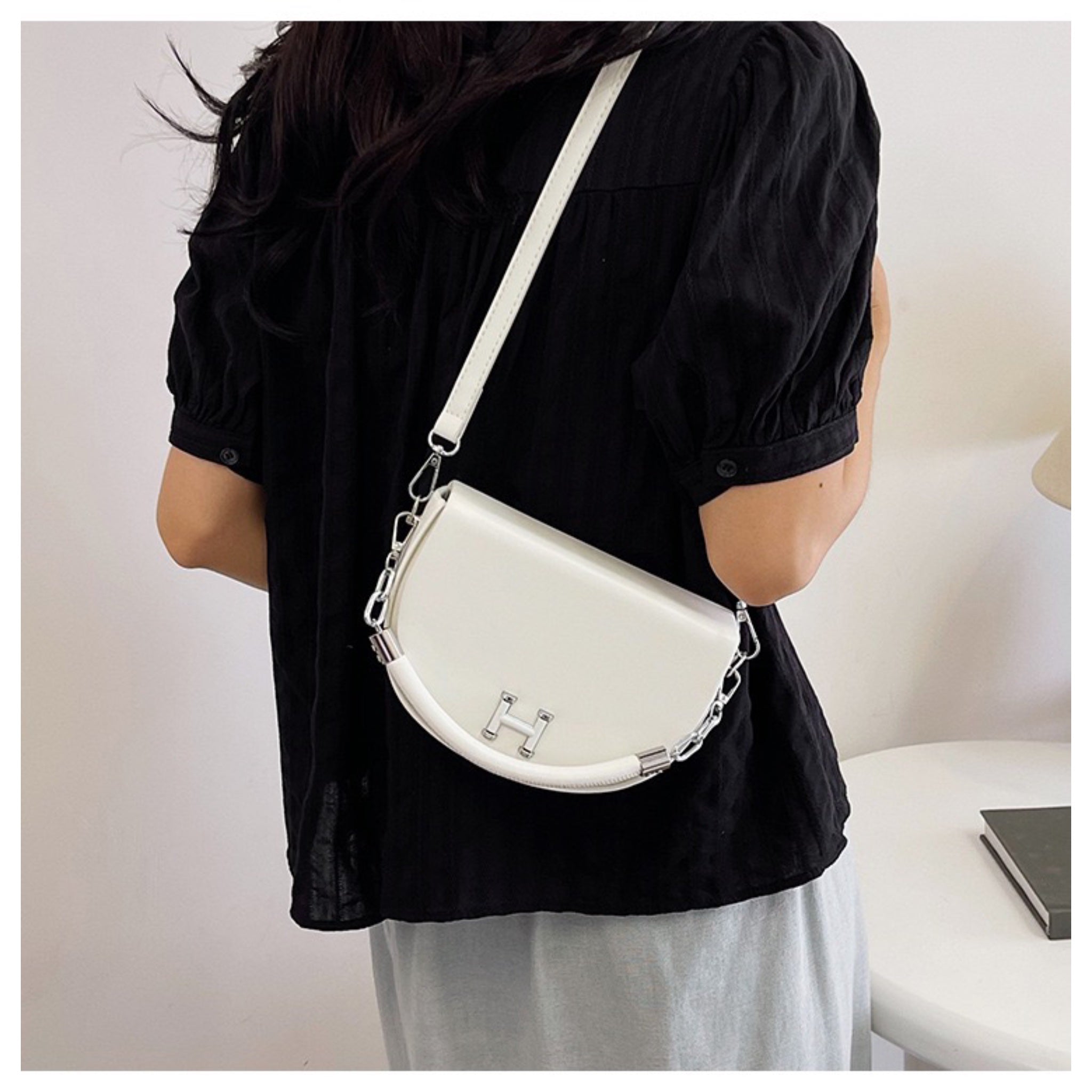 White Vita Sling Bag