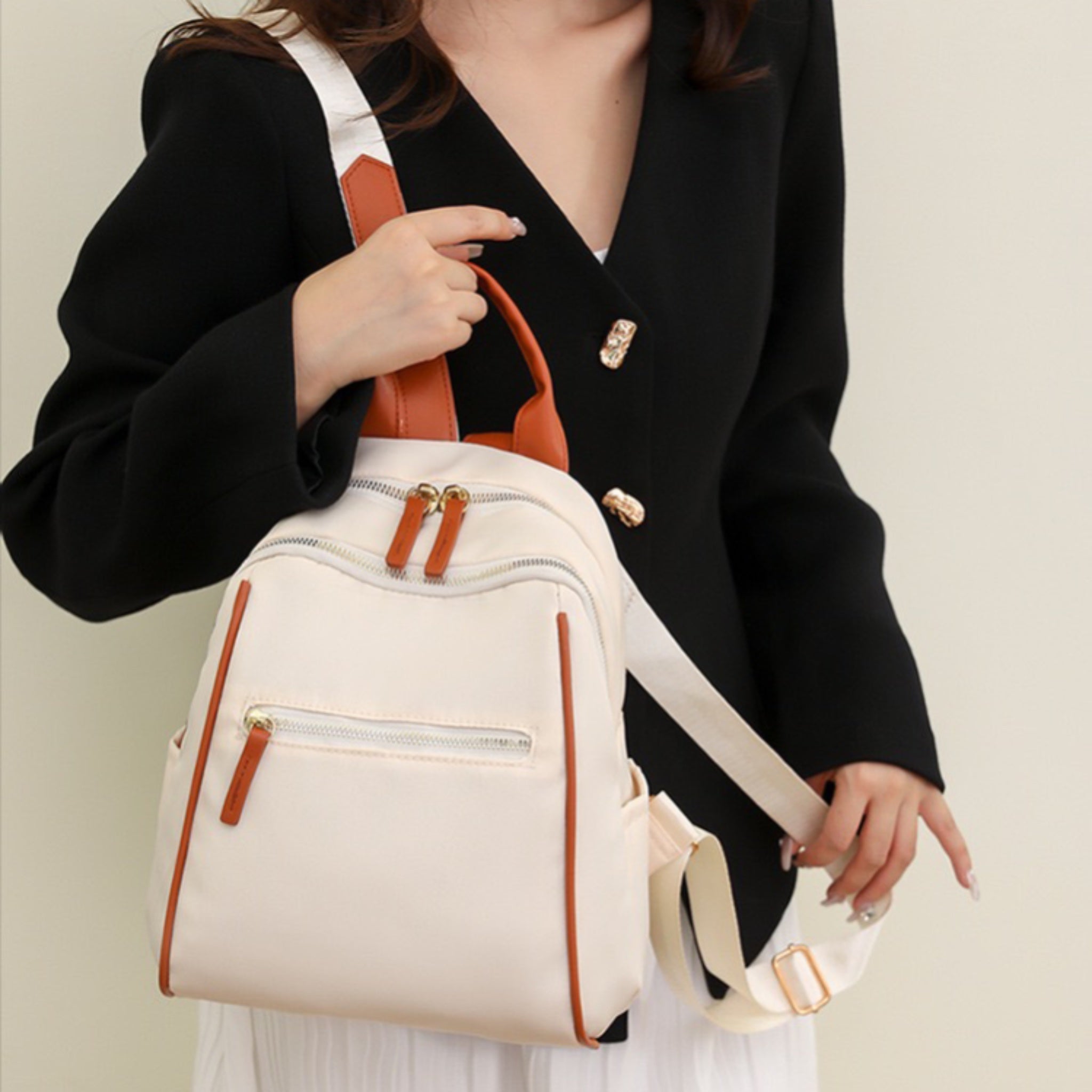 White Lyra Backpack