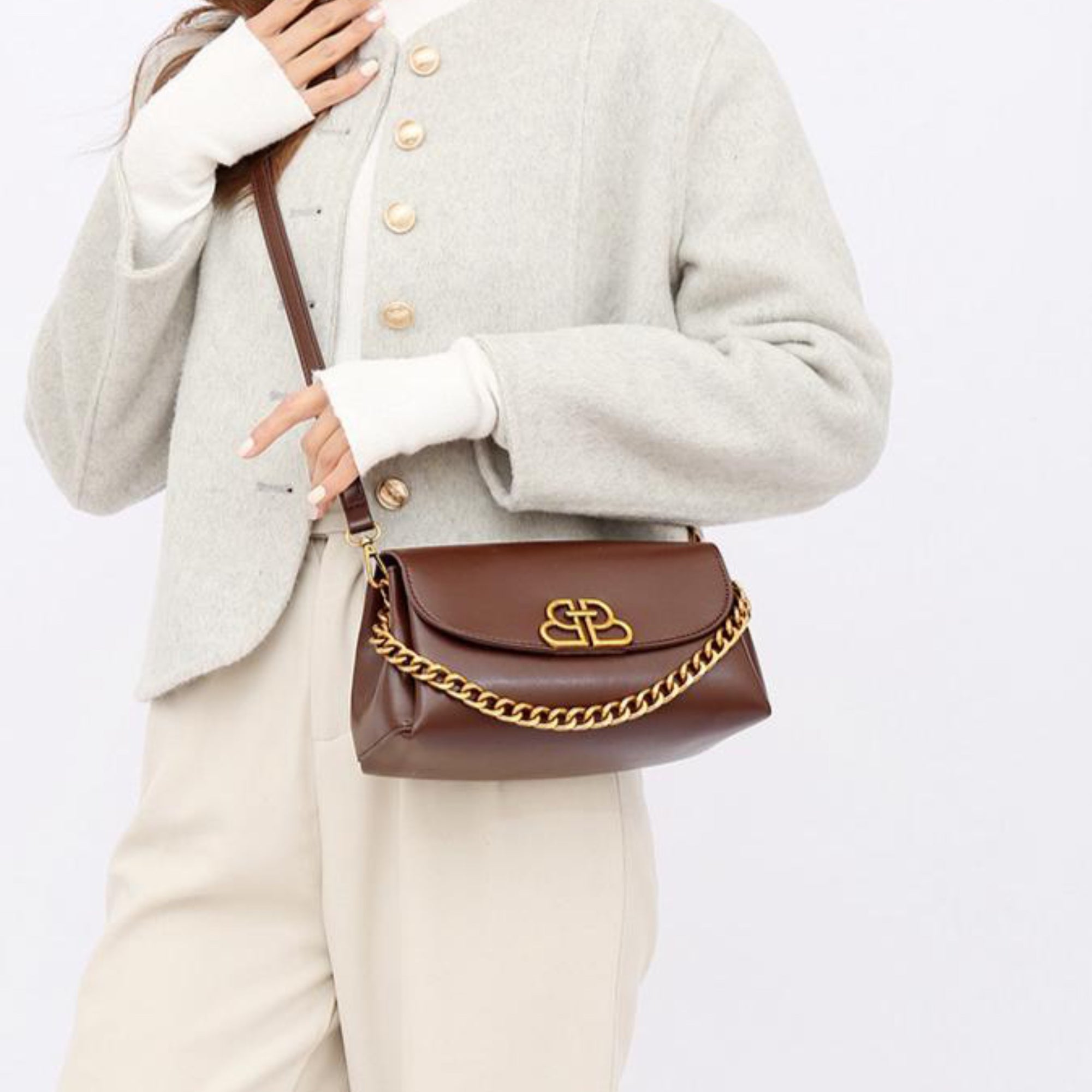 Brown Luxo Sling Bag