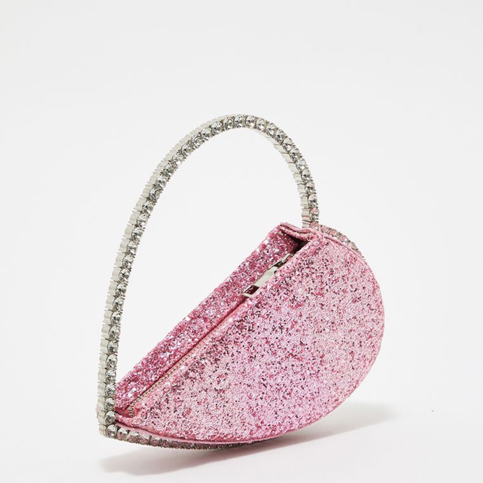 Pink Novi Heart Shape Clutch (With Box)