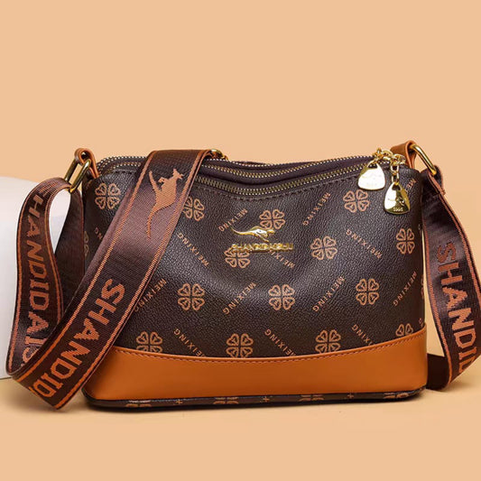 Brown Meva Print Sling Bag