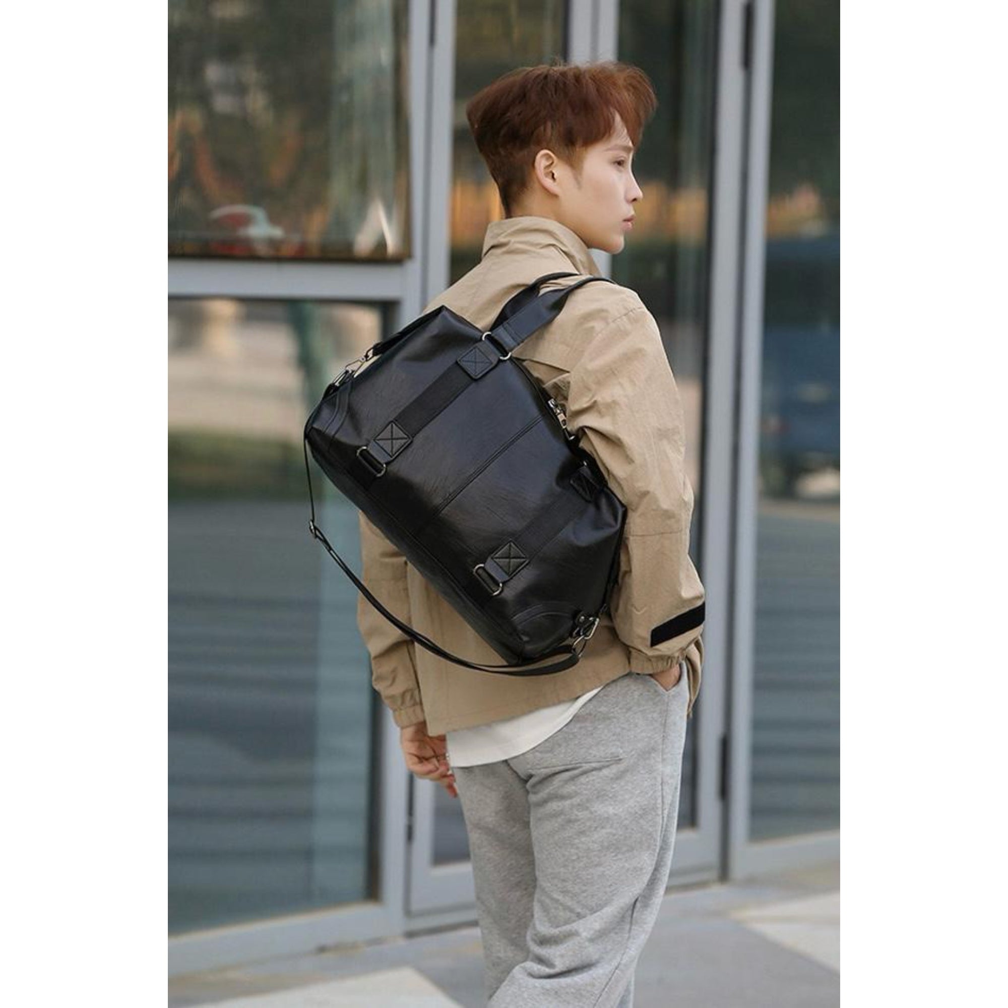 Black Pola Duffle Bag