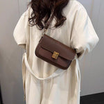 Brown Luxe Leaf Sling Bag