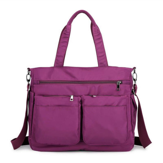 Purple Cleo Tote Bag