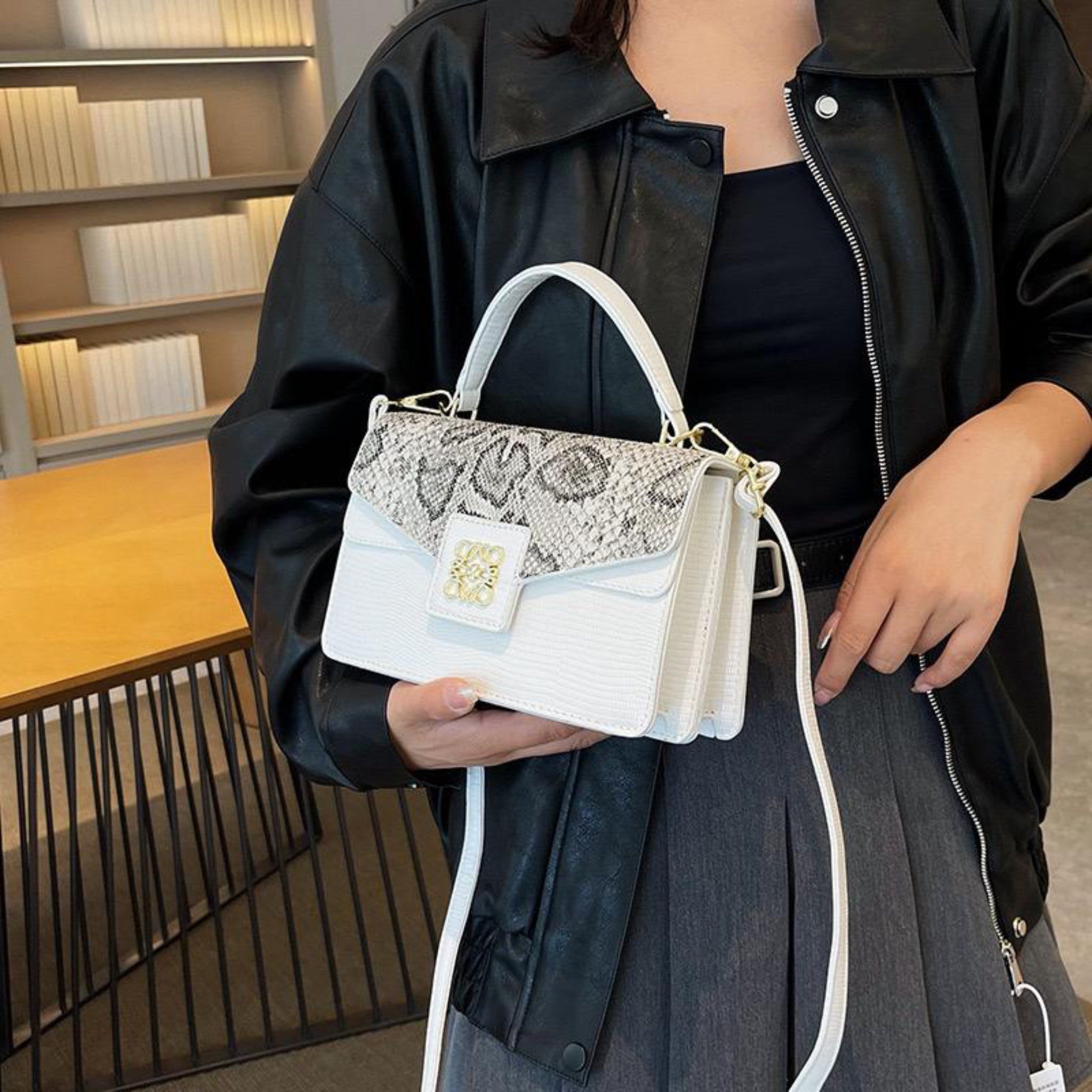 White Sava Sling Bag