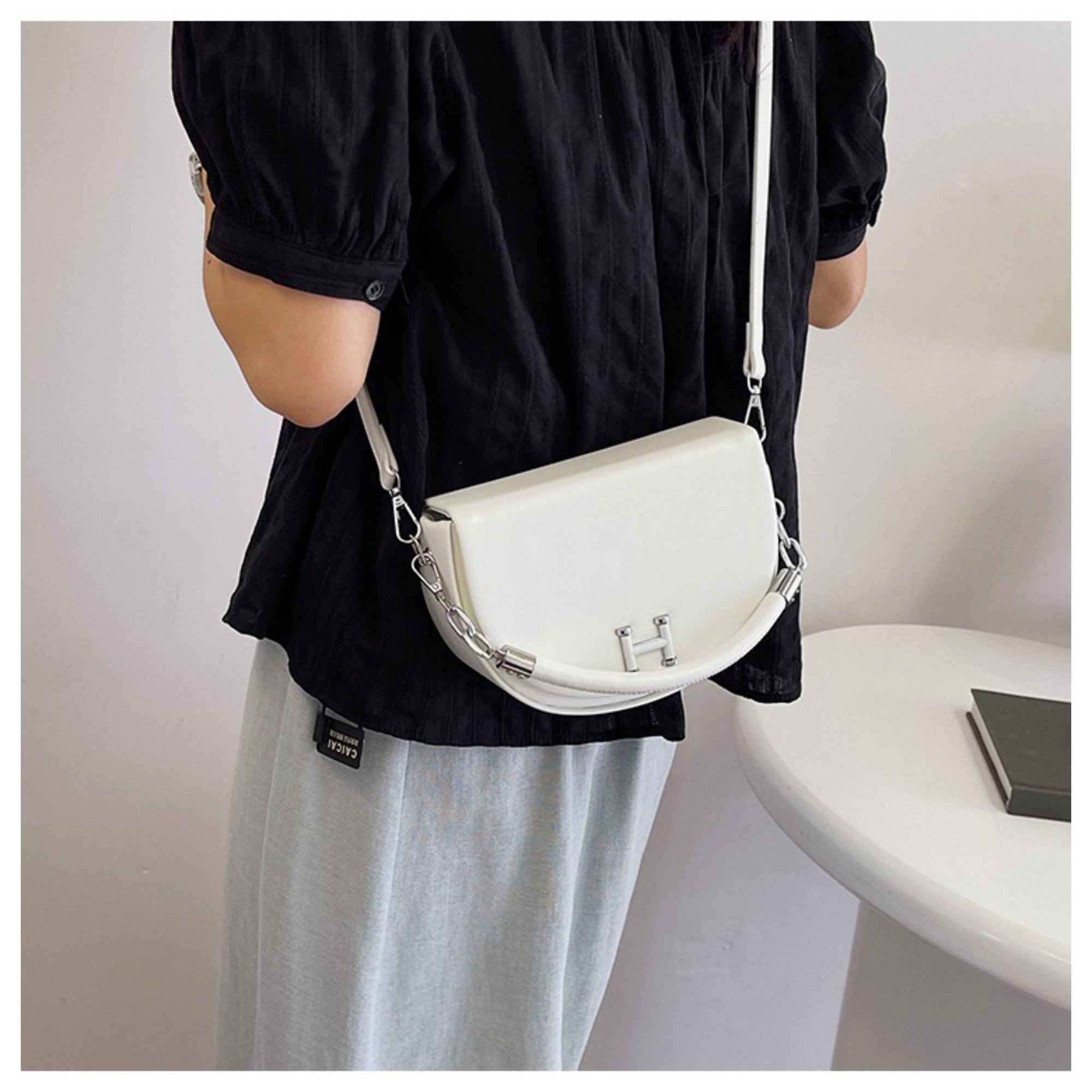 White Vita Sling Bag