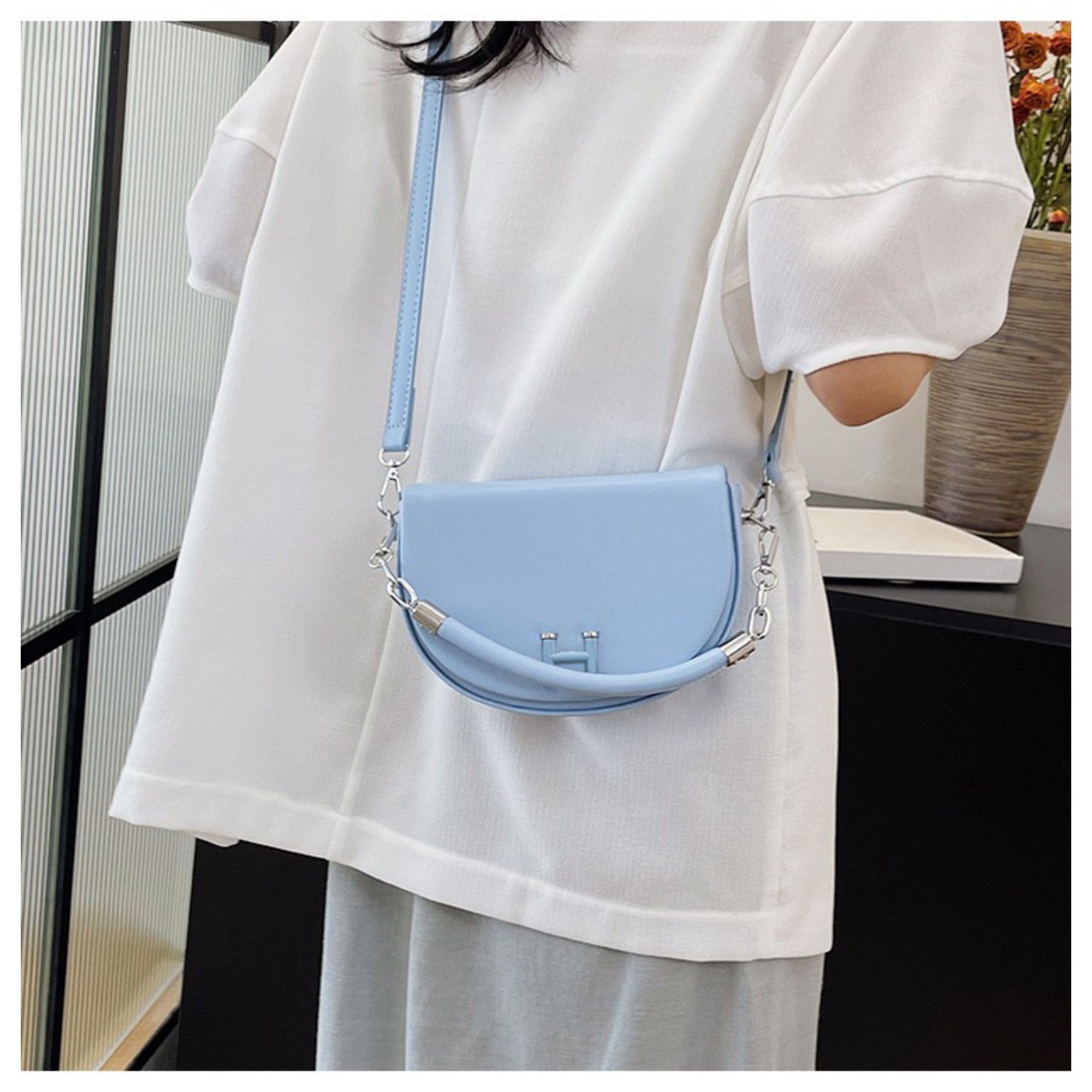 Blue Vita Sling Bag