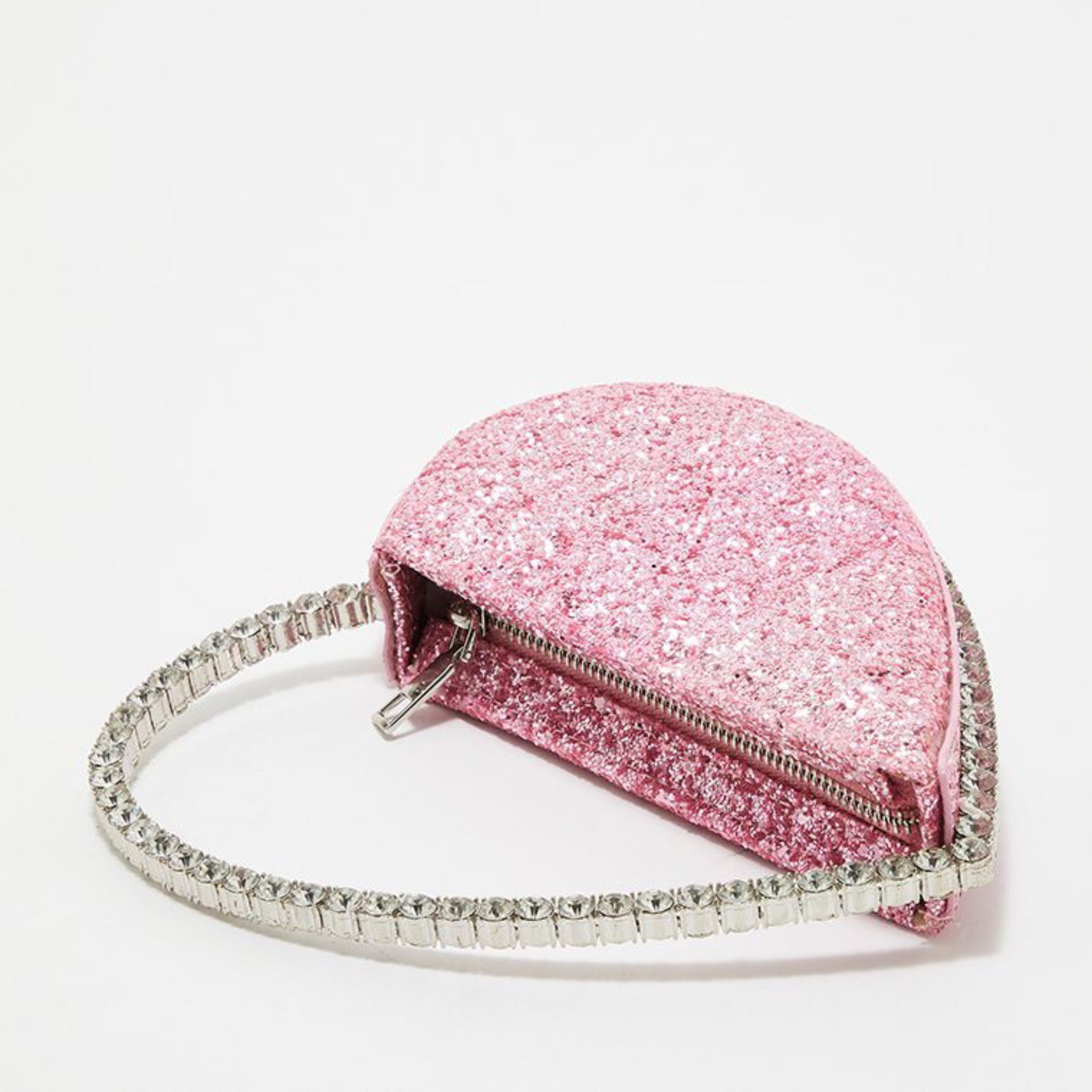 Pink Novi Heart Shape Clutch (With Box)