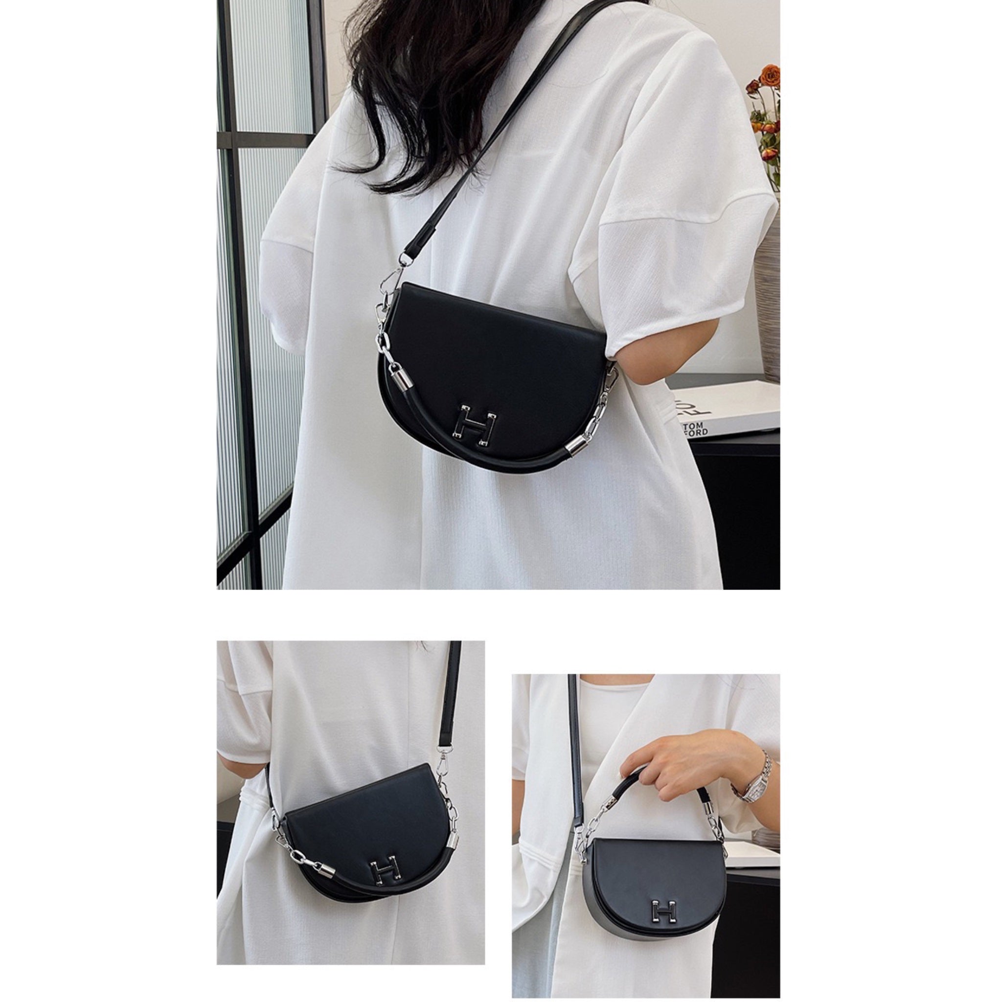 Black Vita Sling Bag