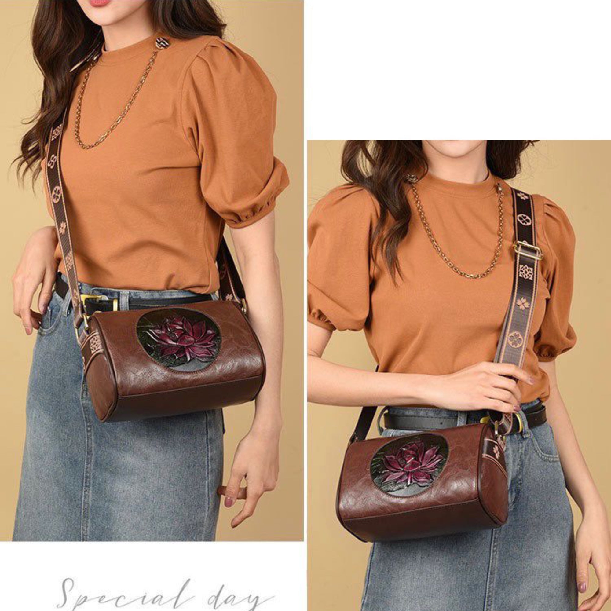 Brown Kira Sling Bag