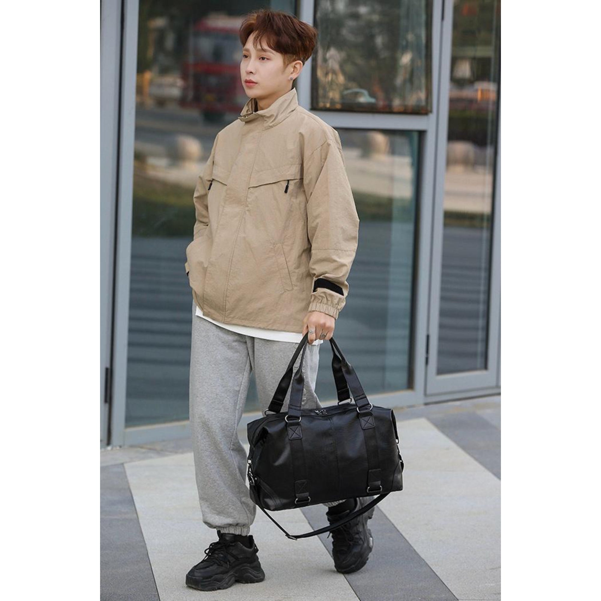 Black Pola Duffle Bag