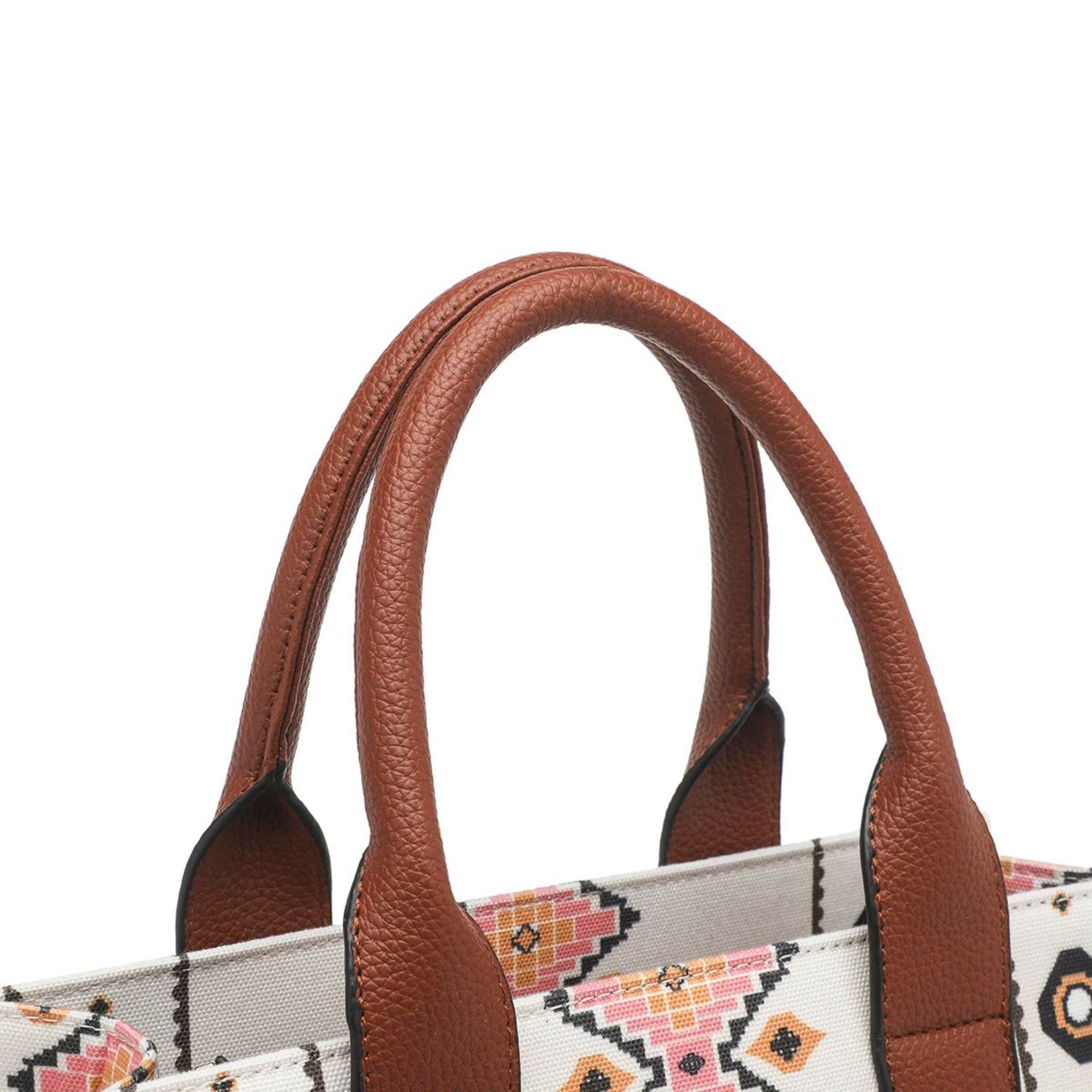 Khaki Fiora Canvas Tote Bag