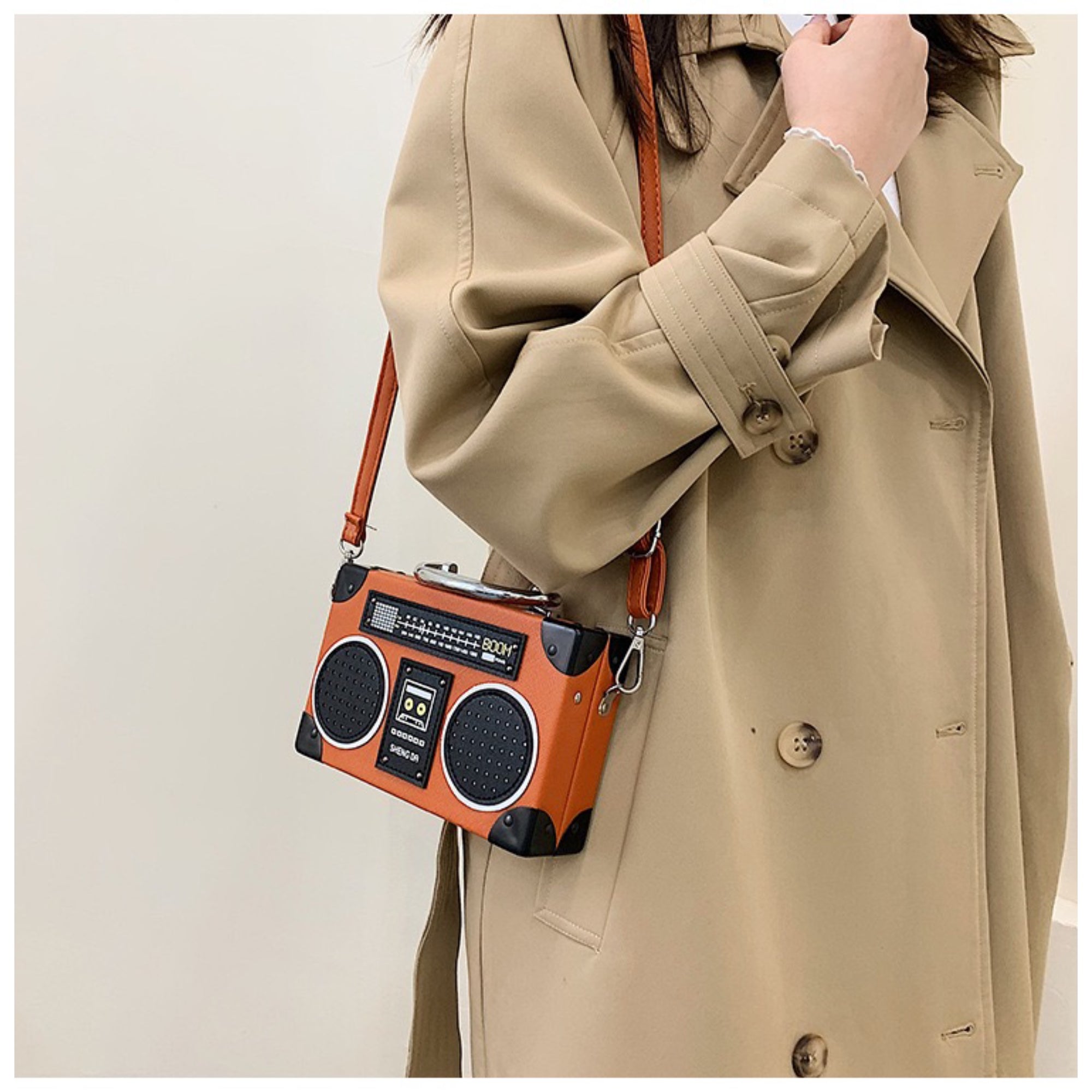 Orange Radio Sling Bag