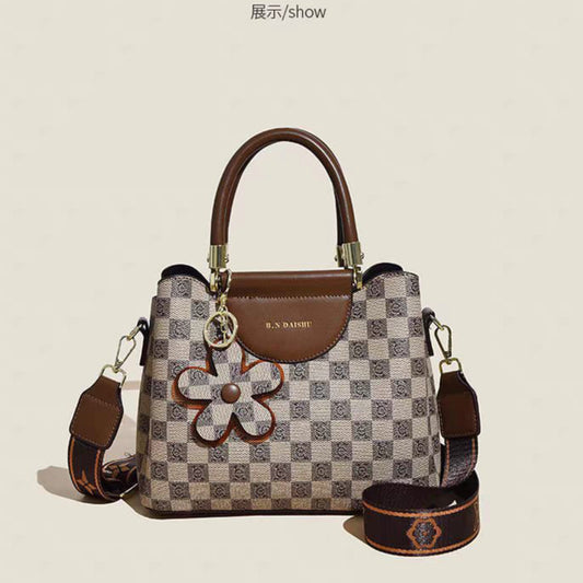 Beige Checks Nilo Handbag