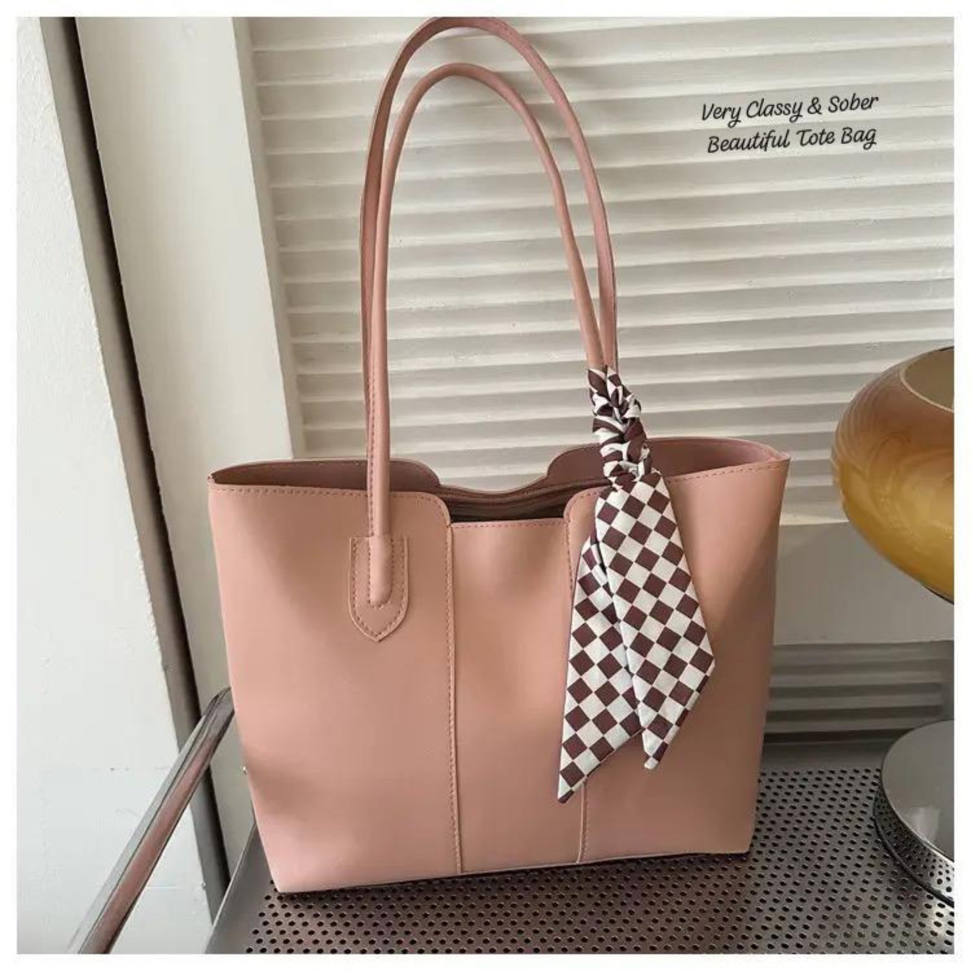 Pink Zina Tote Bag