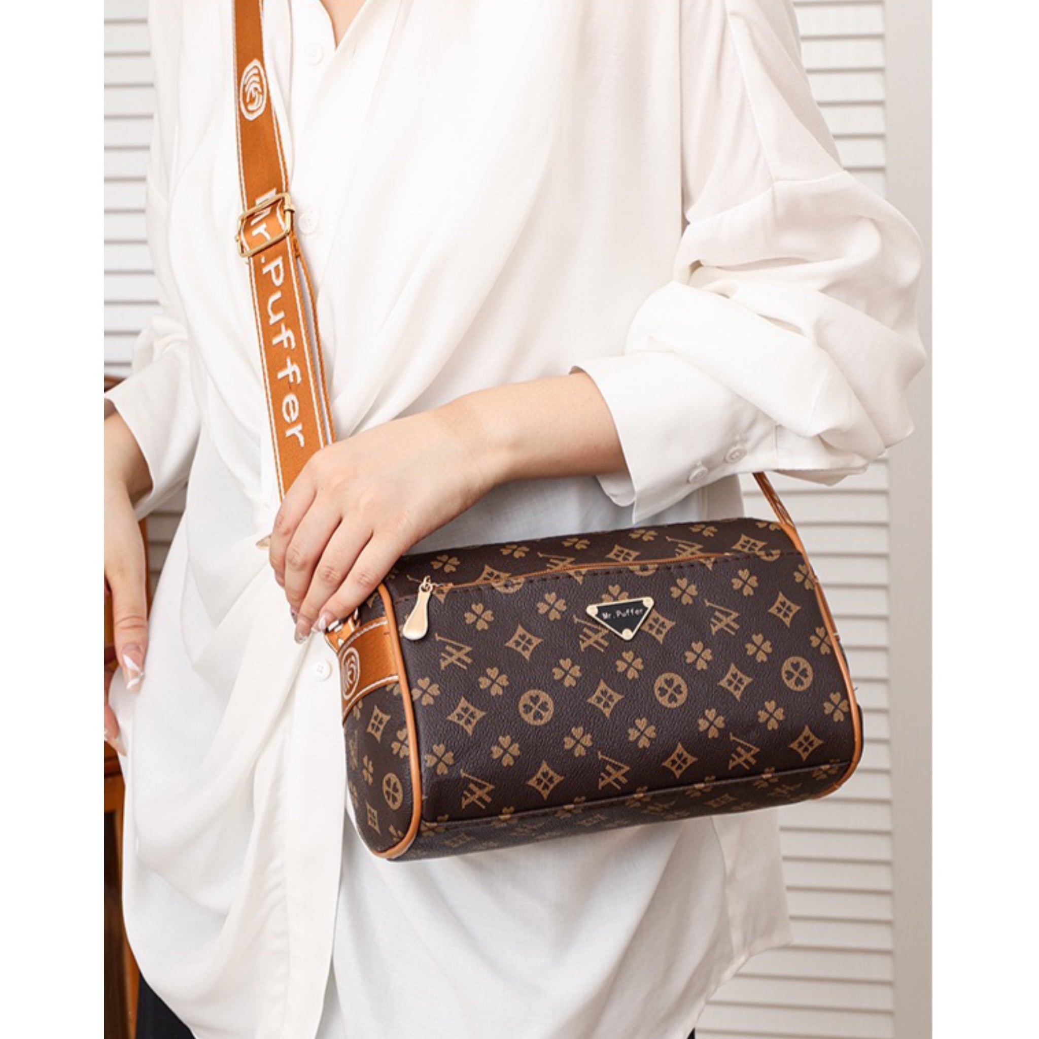 Brown Flower Mira Sling Bag