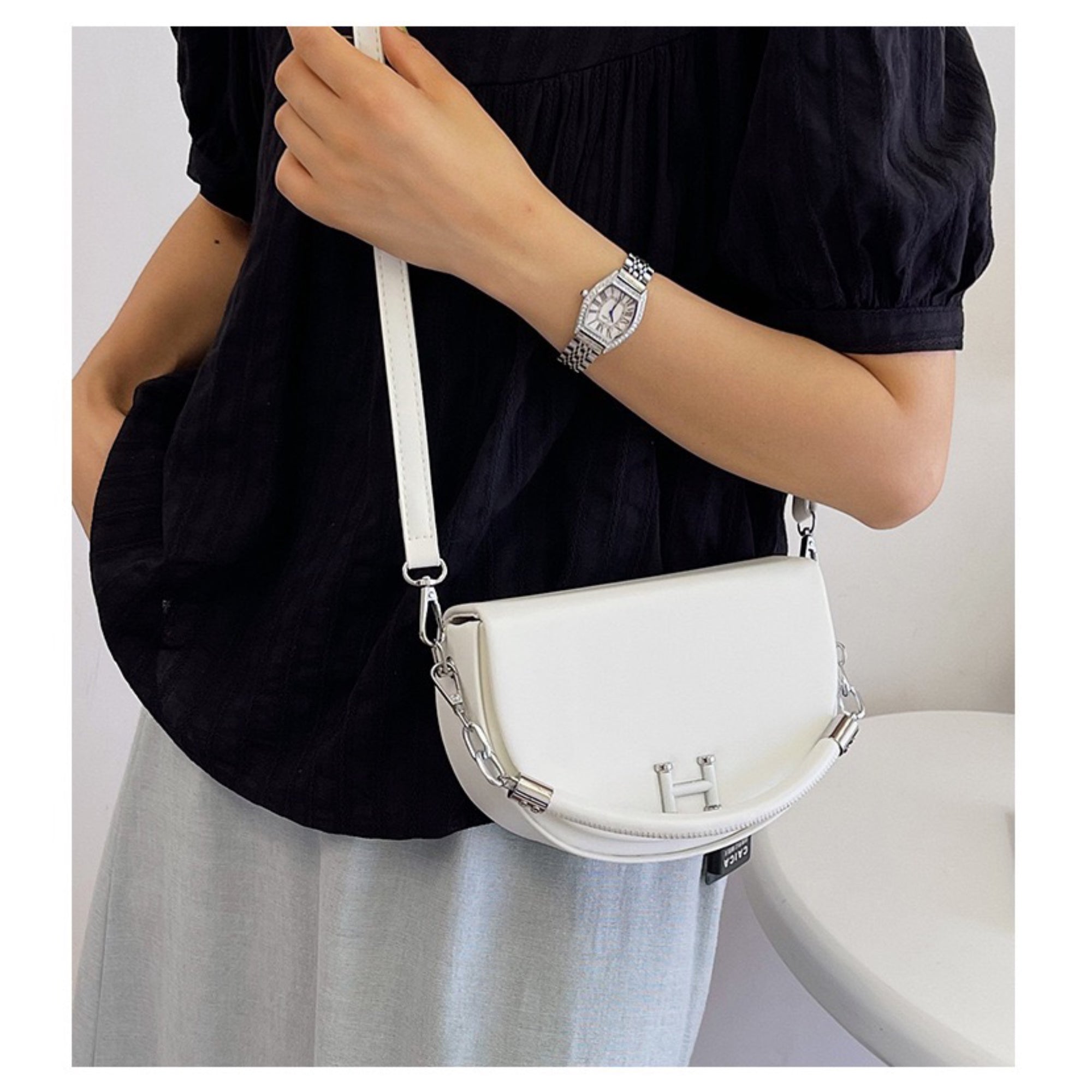 White Vita Sling Bag