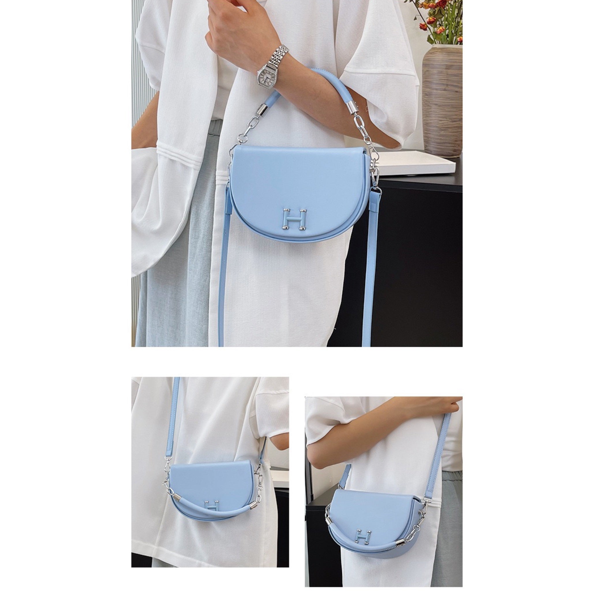 Blue Vita Sling Bag