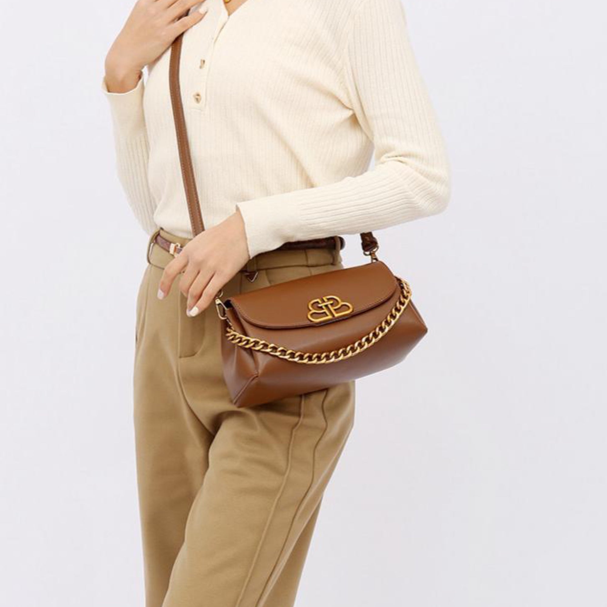 Brown Luxo Sling Bag