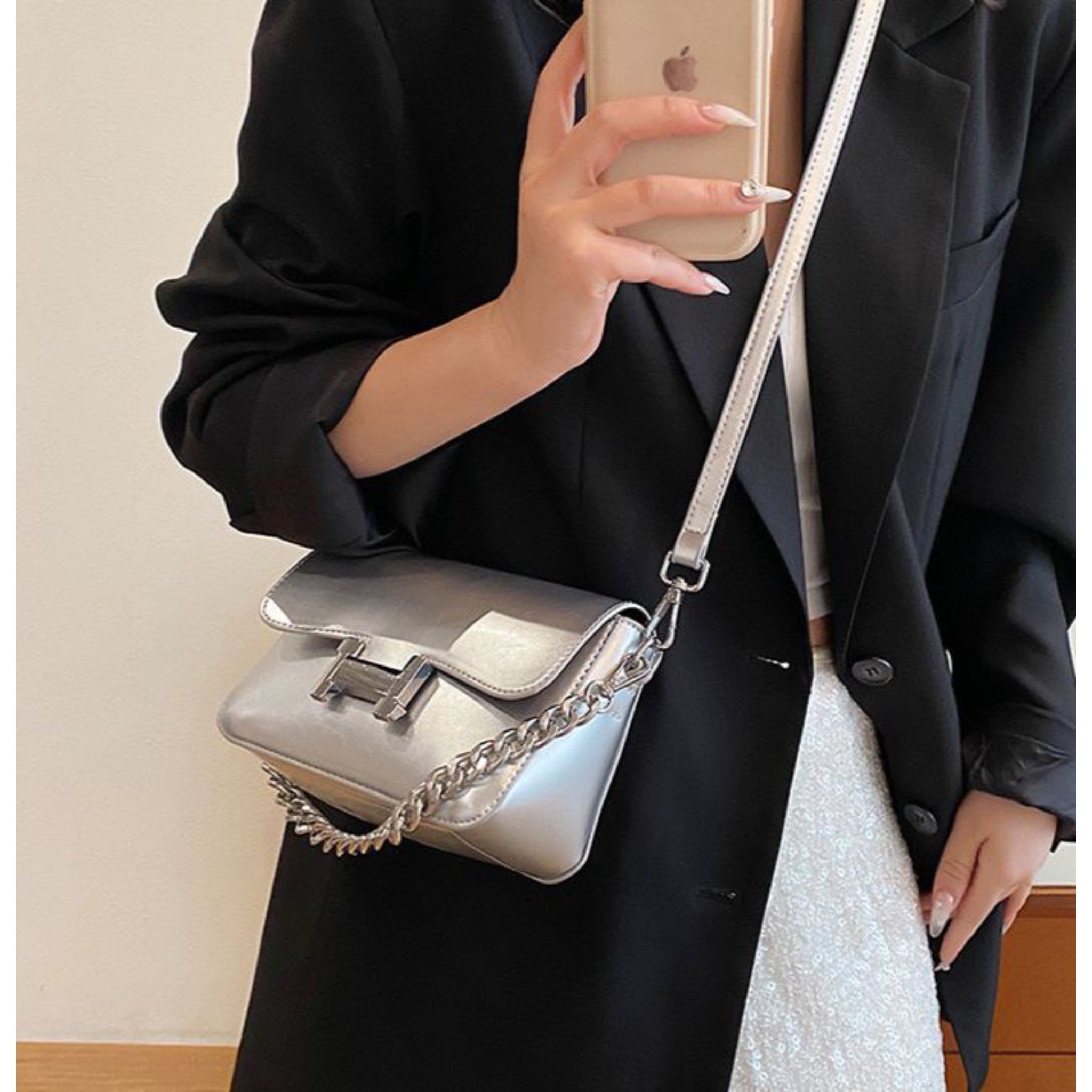 Silver Yani Sling Bag